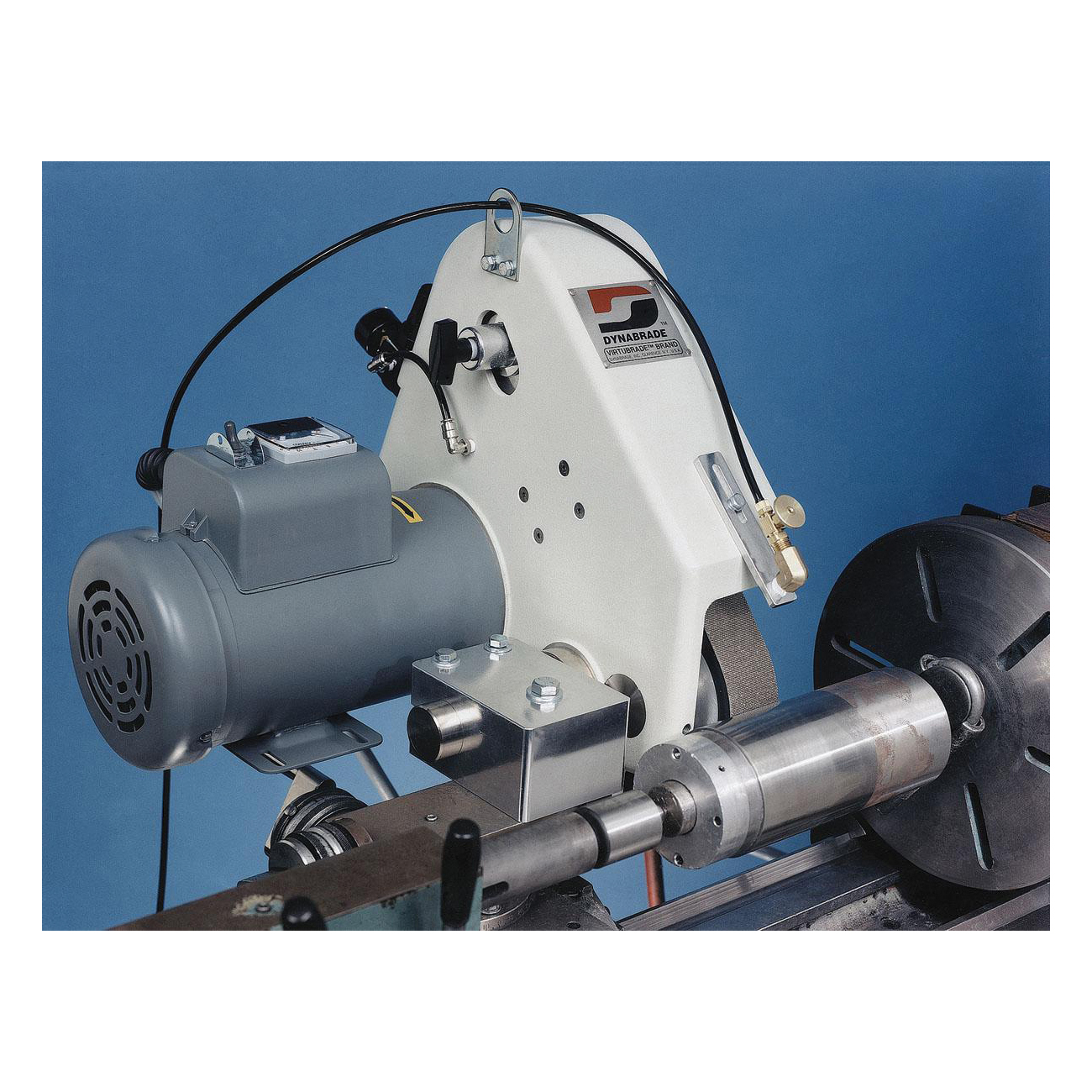 Dynabrade® 65753 Electric Variable Speed Tool Post Grinder, 48 in L x 2 in W Belt, 2500 to 10500 sfpm Speed, 3 hp, 440 V AC, 81 dB Sound