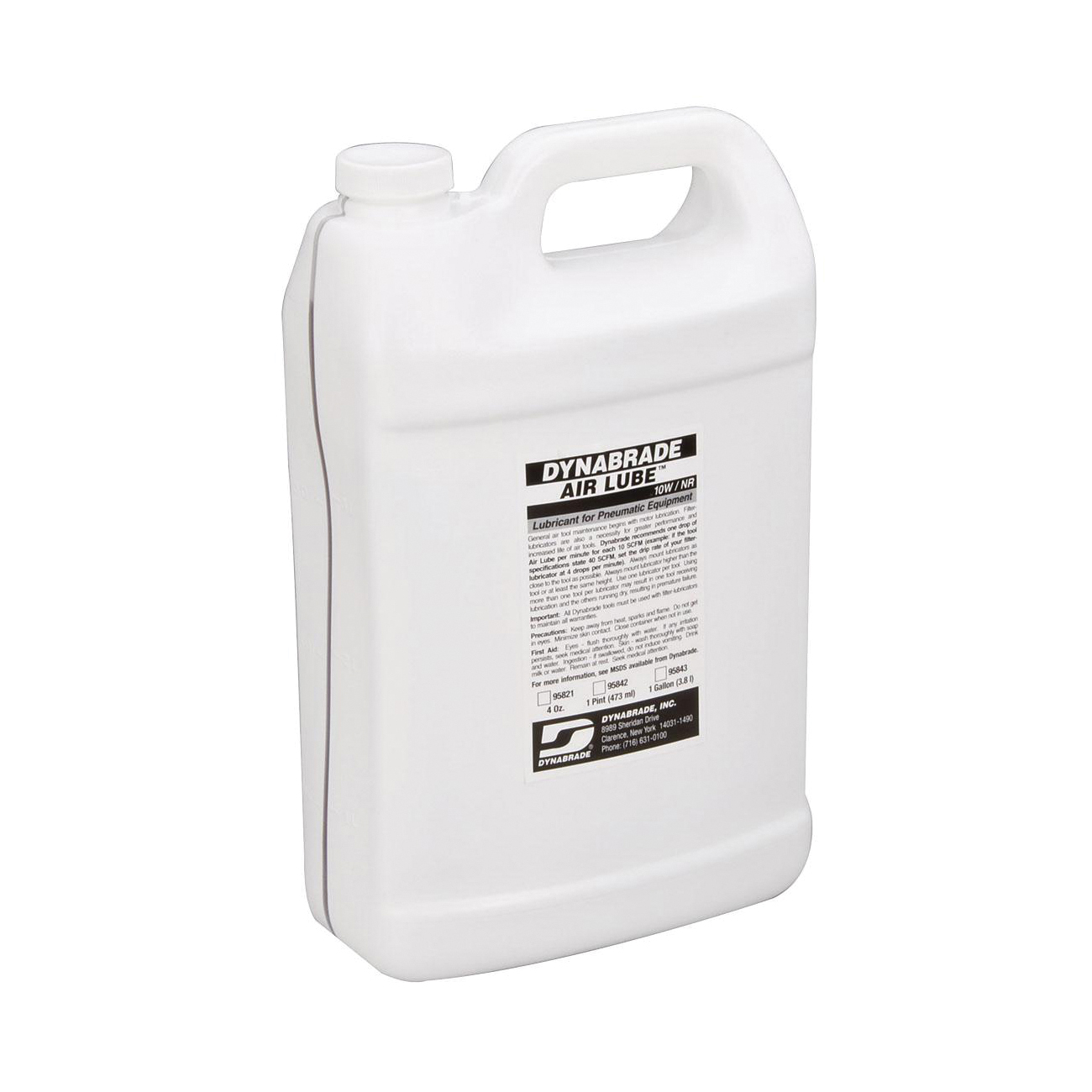 Dynabrade® 95843 Air Lubricant, 1 gal Can, Mild Petroleum Odor/Scent, Liquid Form, Amber
