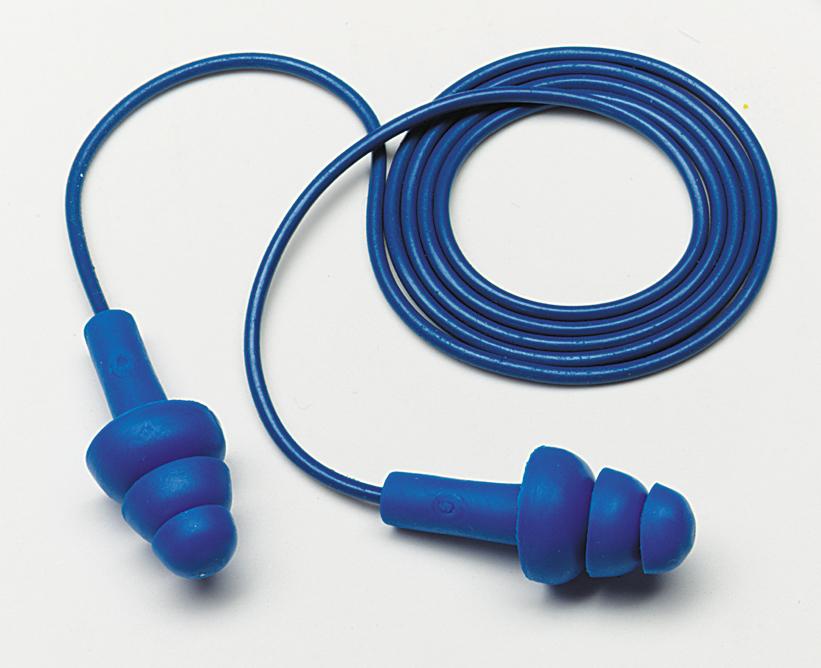 EAR PLUG 25DB FLANGED REUSABLE CORDED