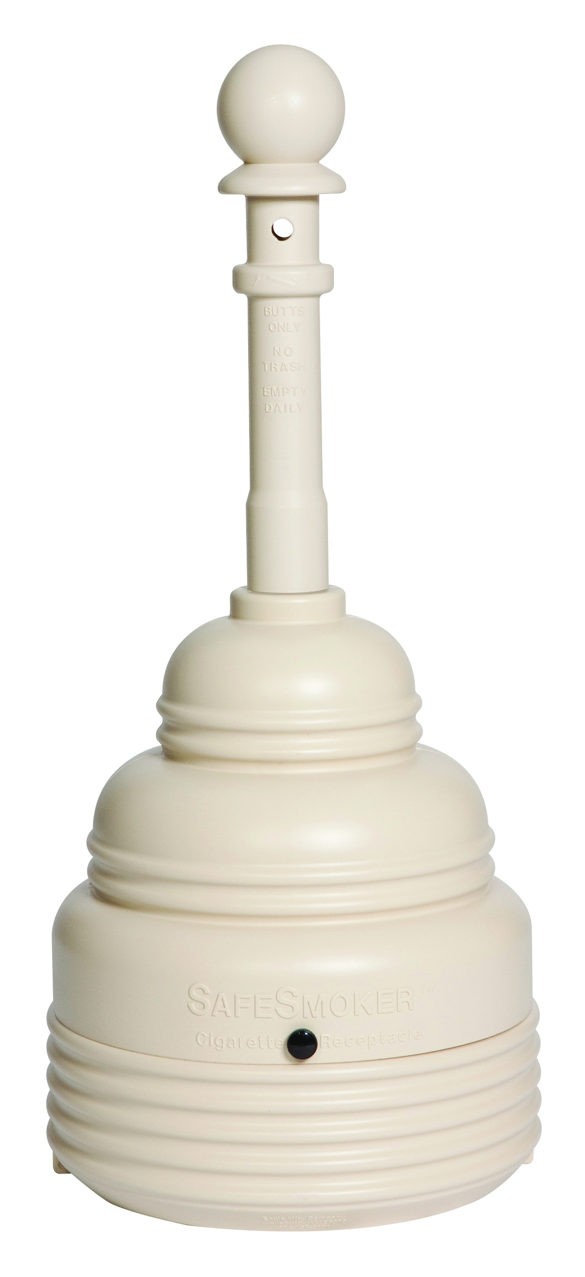 RECEPTACLE CIGARETTE 43-1/4IN HDPE BEIGE