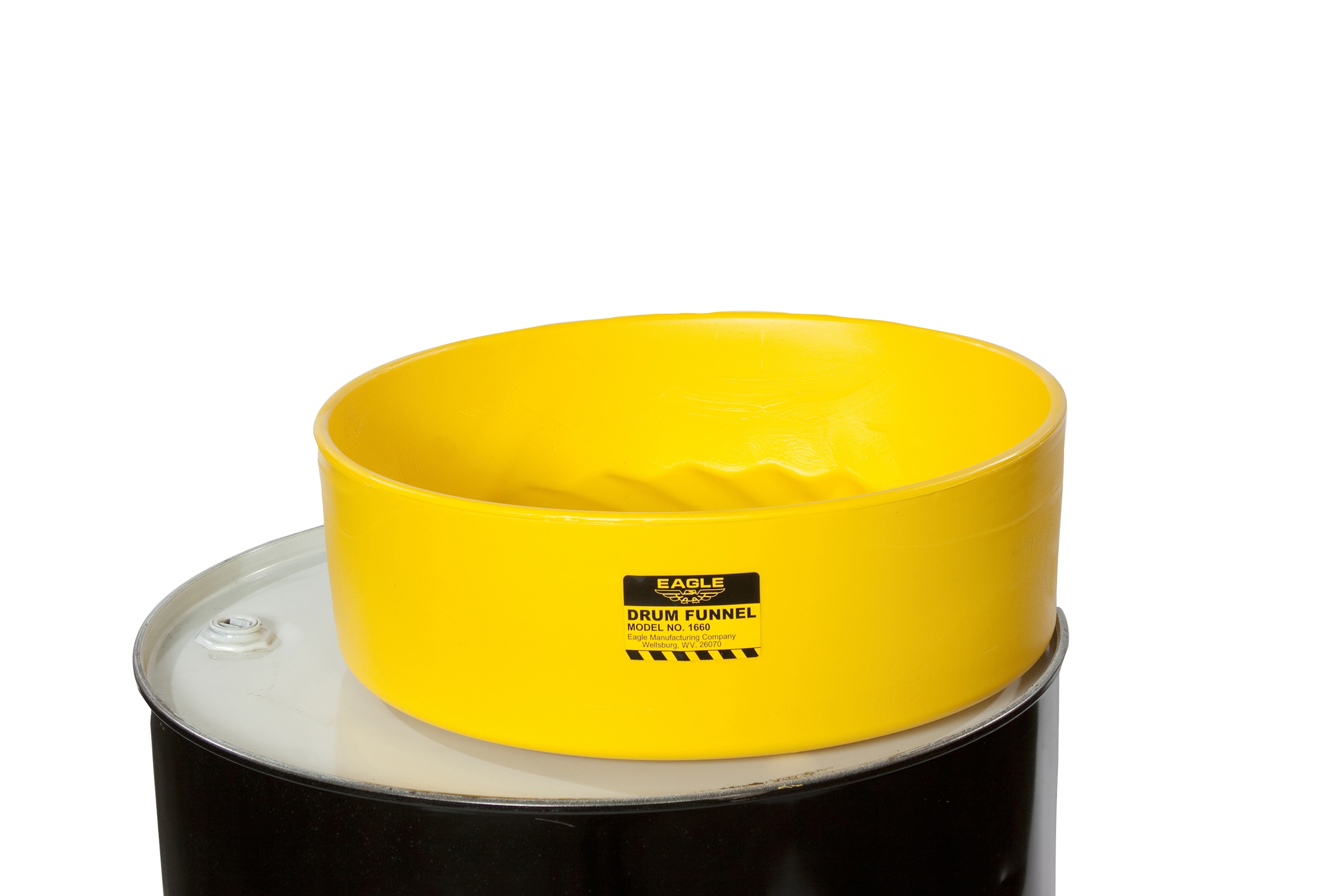 FUNNEL DRUM 2IN NPT BUNG HDPE YEL