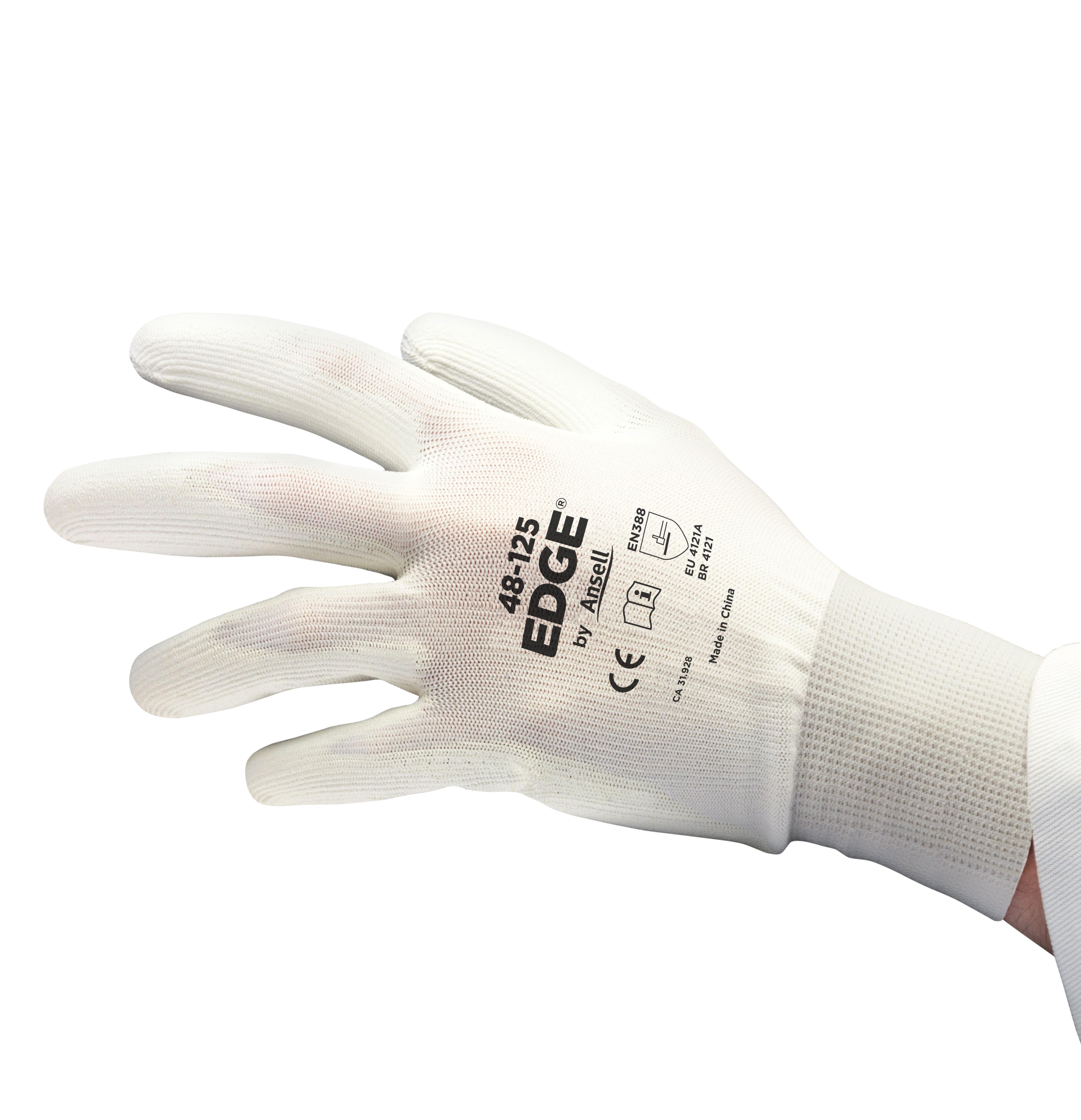 GLOVES GP CTD SZ9 NITRILE CANVAS BL/WHT