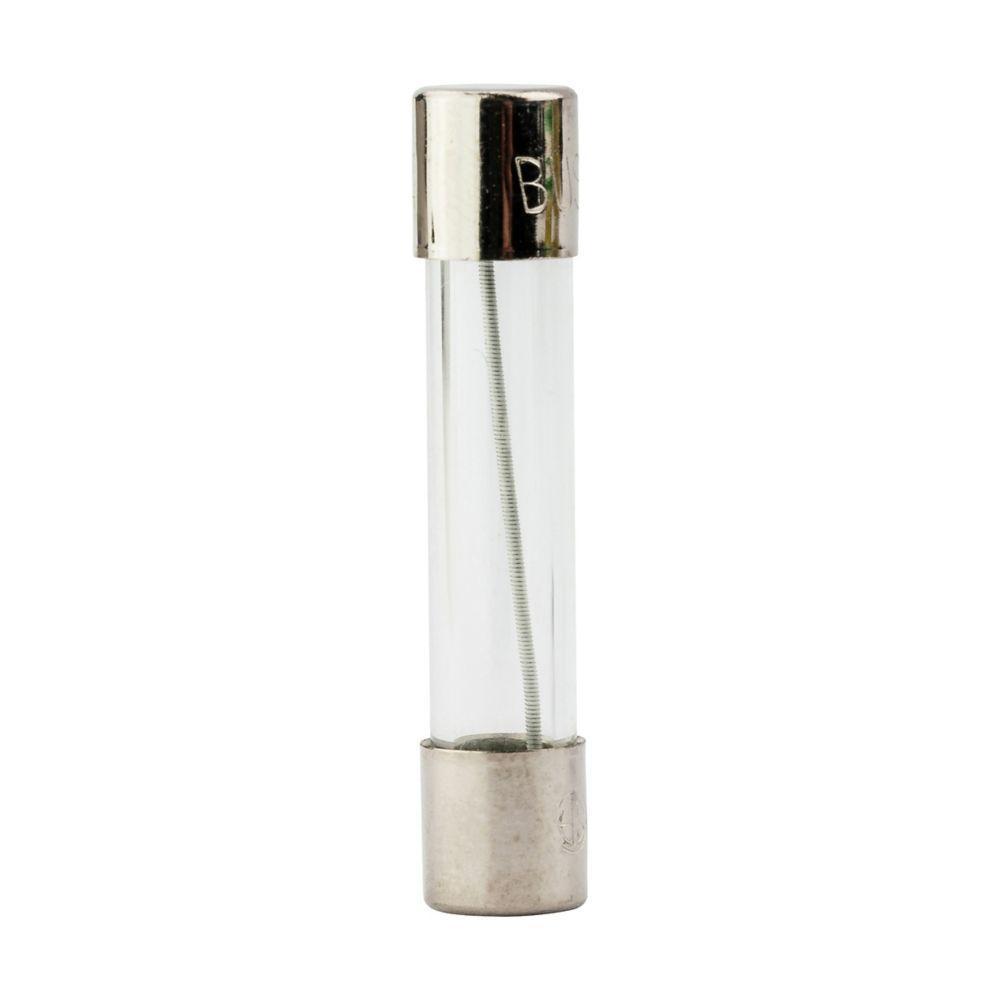 Edison AGC-3 Electronic Small Dimension Fast Acting Fuse With Nickel Plated Brass End Cap, 3 A, 250 VAC, 100 A, 10 kA Interrupt, Cylindrical Body