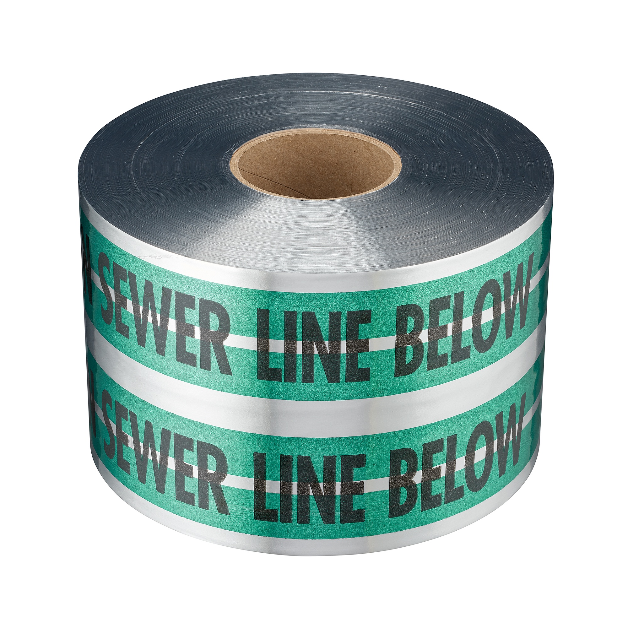 Empire® 31-055 Detectable Premium Underground Utility Tape, Green, 1000 ft L 6 in W 5 mil THK