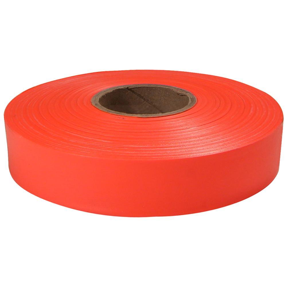 Empire® 77-262 Flagging Tape, Orange, 600 ft L 2 in W, Plastic