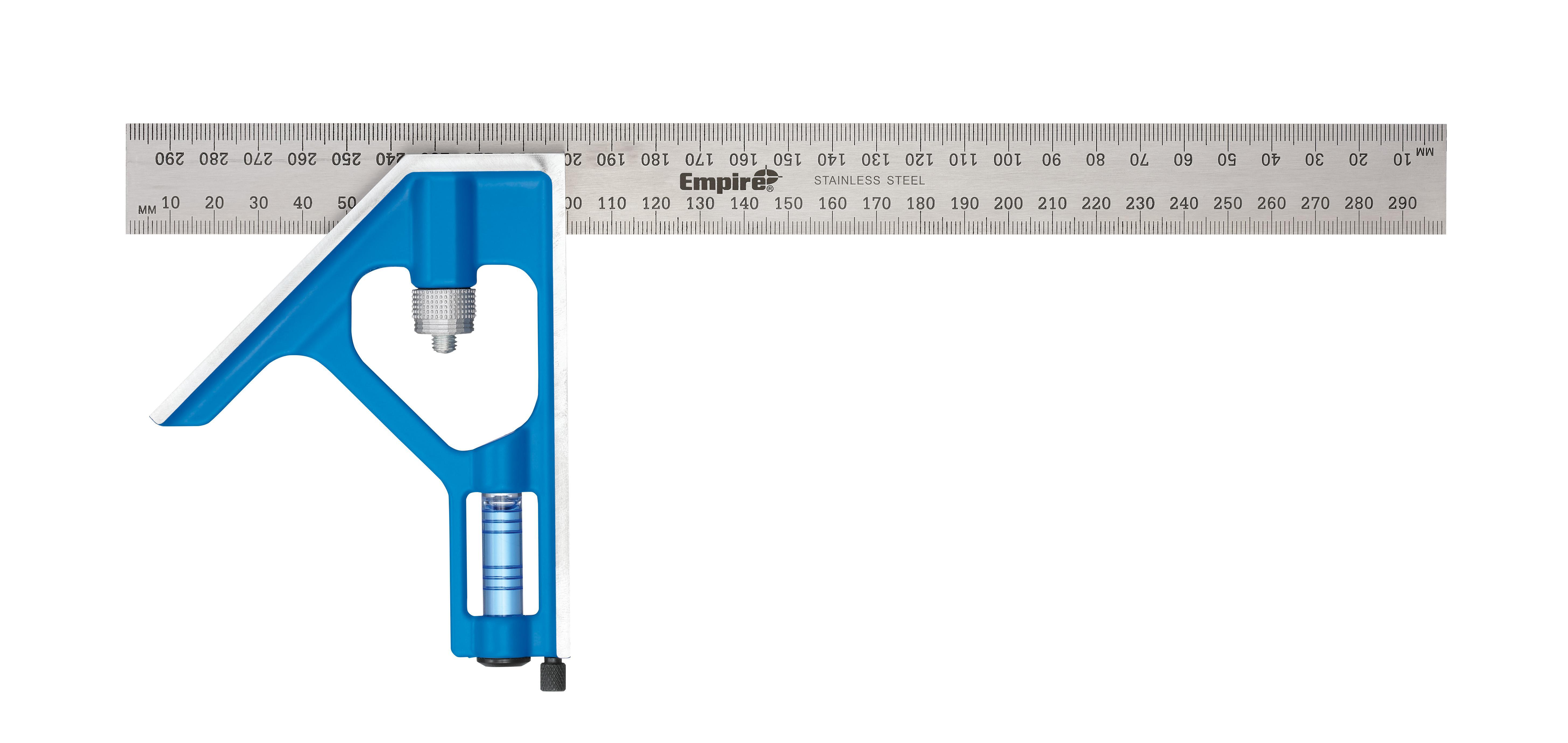 Milwaukee® Empire® True Blue® E250M Professional Combination Square, 30 cm L x 5-1/4 in W, Stainless Steel Blade