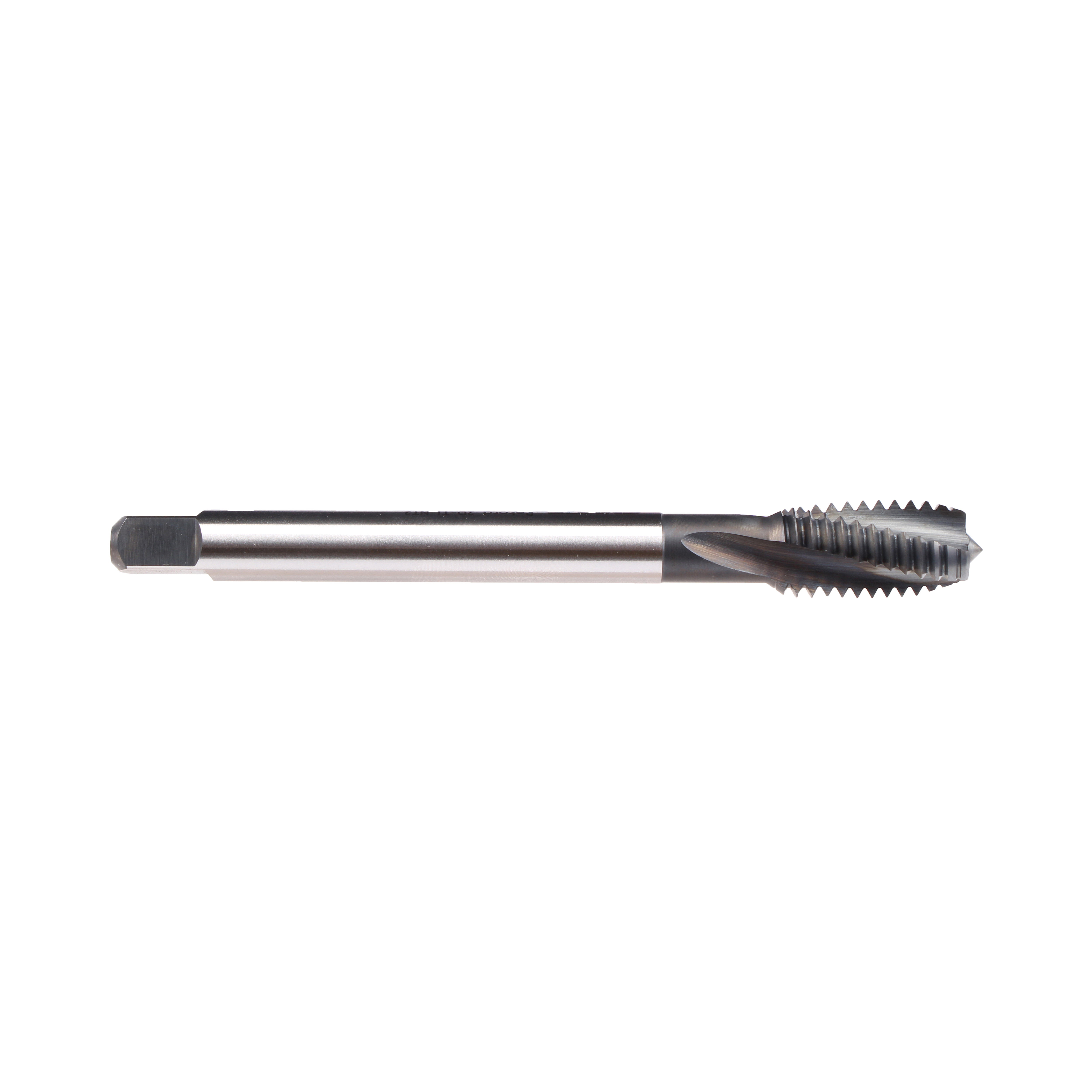 Emuge AU456011.5048 Rekord D-TI AU456011 Form C Reduced Shank Slow Helix Spiral Flute Tap, Right Hand Cutting, 9/16-18 Thread, Modified Bottoming Chamfer, Right Hand Flute Direction, 3 Flutes, Nitrided Treated, HSS-E