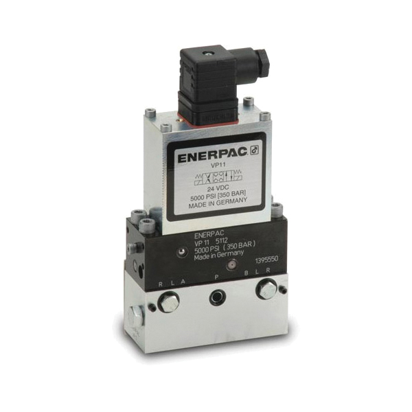 Enerpac® VP11 3-Position Closed Center Modular Poppet Valve, 5000 psi Pressure, 1.85 gpm Flow Rate, 4-Way Ports/Ways