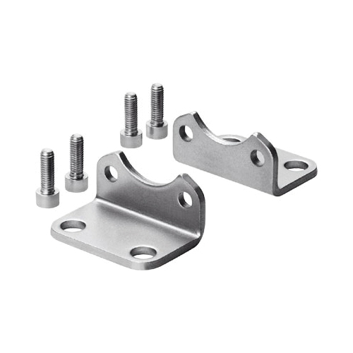 Festo 174374 HNC Series Foot Mounting Element, For Use With DSBC and ATEX Standards Based Cylinders, 100 mm Dia Piston, Steel