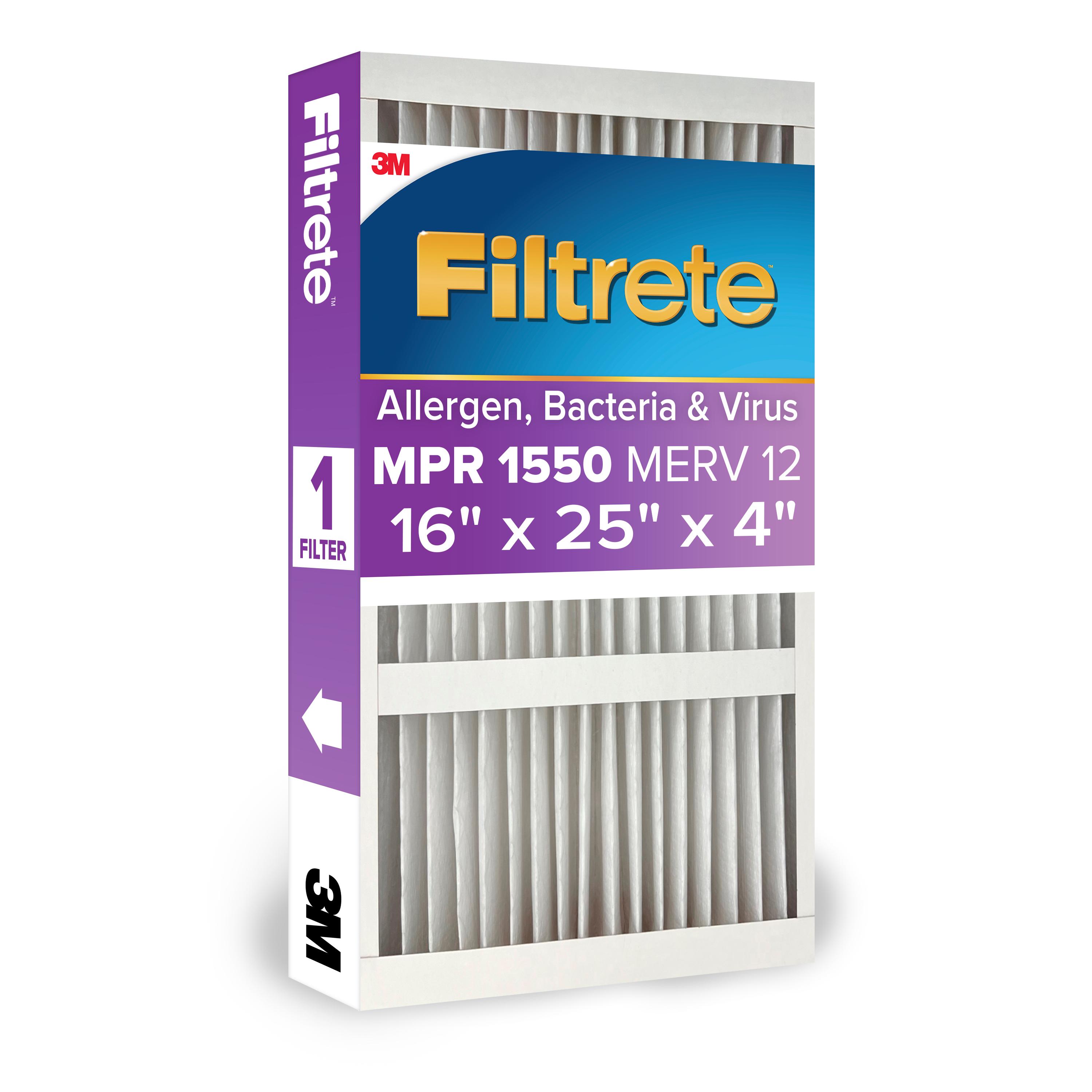 PLEATED AIR FL 25IN 16IN 4IN 12
