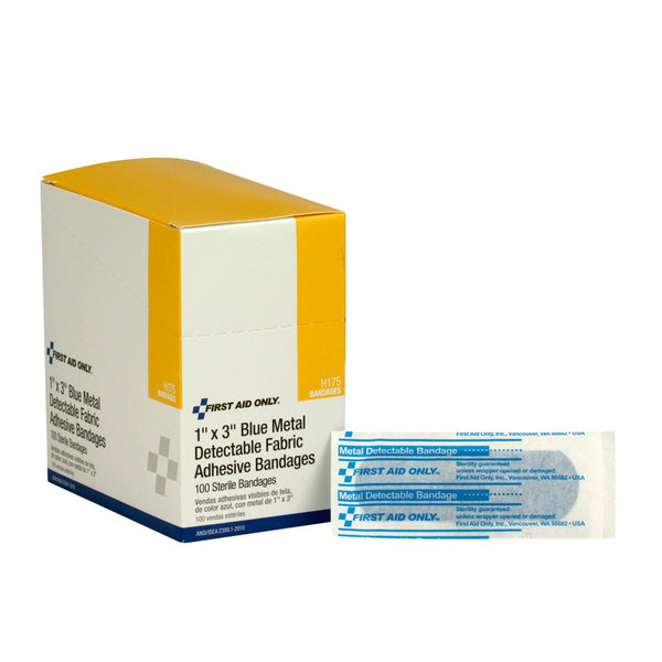 BANDAGE ADH 3X1IN WOVEN MET DETECTABLE