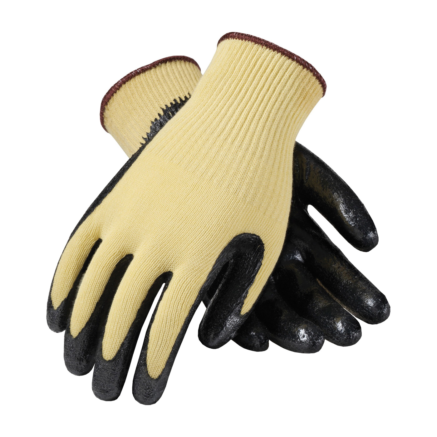 GLOVES RESISTANT CUT M NITRILE A2 BK/YEL