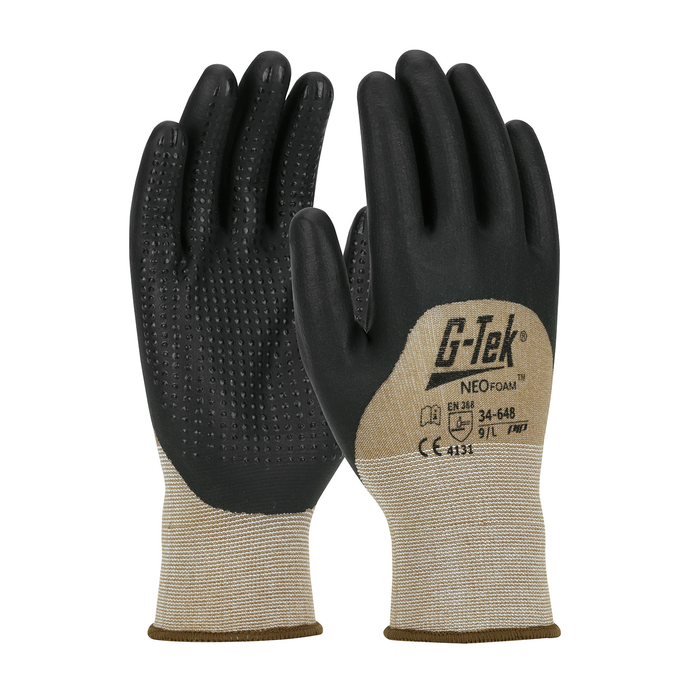 GLOVES GP WORK CTD SMLS KNIT/FOAM GRIP M