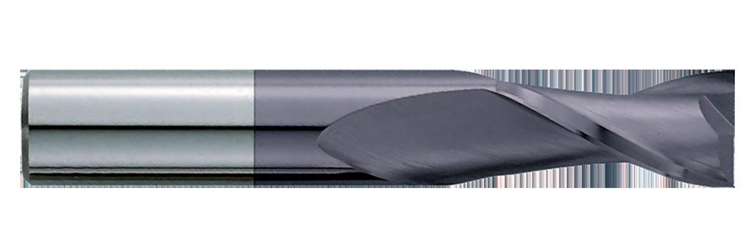 GARR 01067 160MA Center Cutting Single End Square End Stub Length End Mill, 5/32 in Dia Cutter, 5/32 in Length of Cut, 2 Flutes, 3/16 in Dia Shank, 2 in OAL, TiAlN