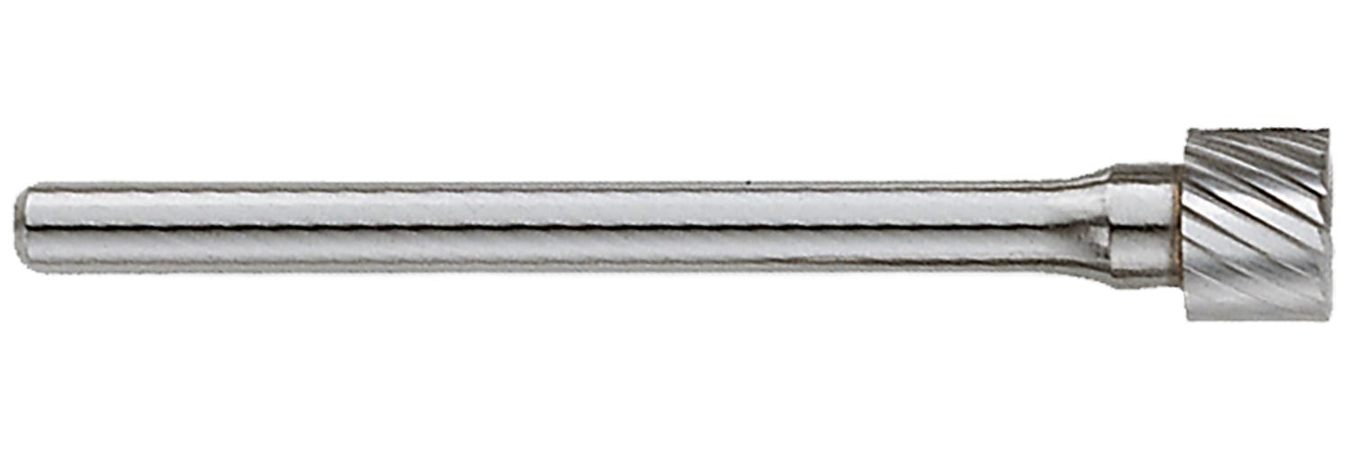 GARR SB-51D SB-51 Carbide Burr, Cylindrical Head, 1/4 in Dia Head, 3/16 in L of Cut, Double Cut