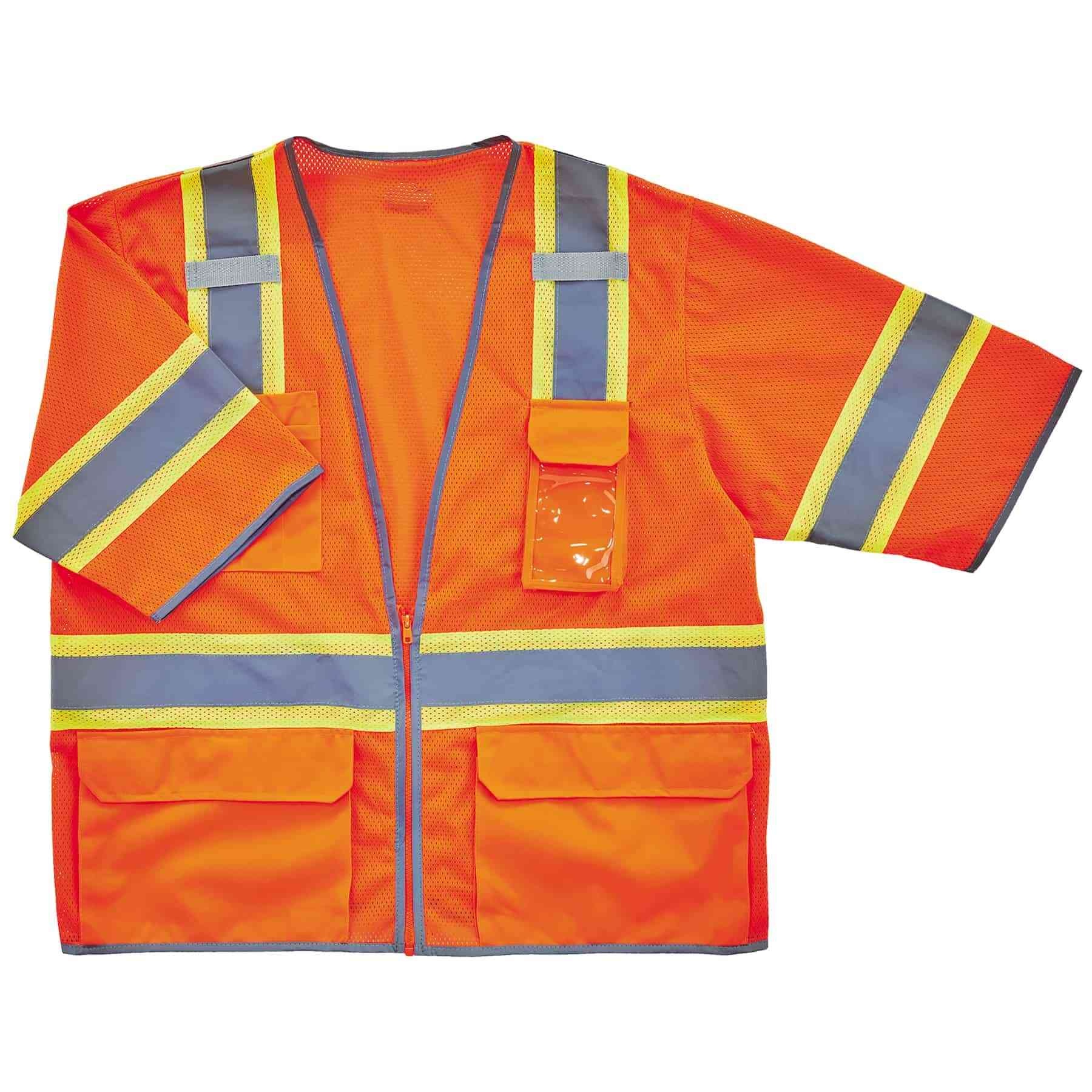 VEST SURVEYOR S TO M HI-VIZ ORN POLYEST