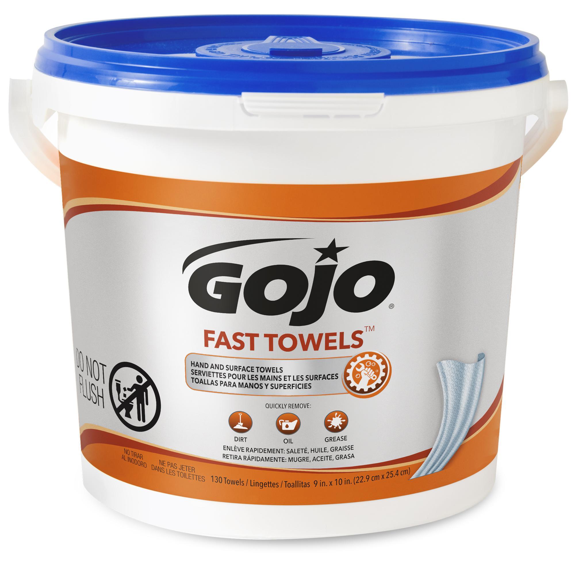 TOWELS FAST 130 CT PP CLEAR/PALE YEL 9IN
