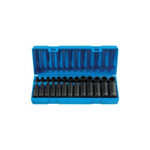 26PC 3/8 DR SAE/METRIC HEX IMPACT SET