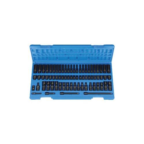 IMPACT SOCKET SET 1/4 IN DR 72 PC