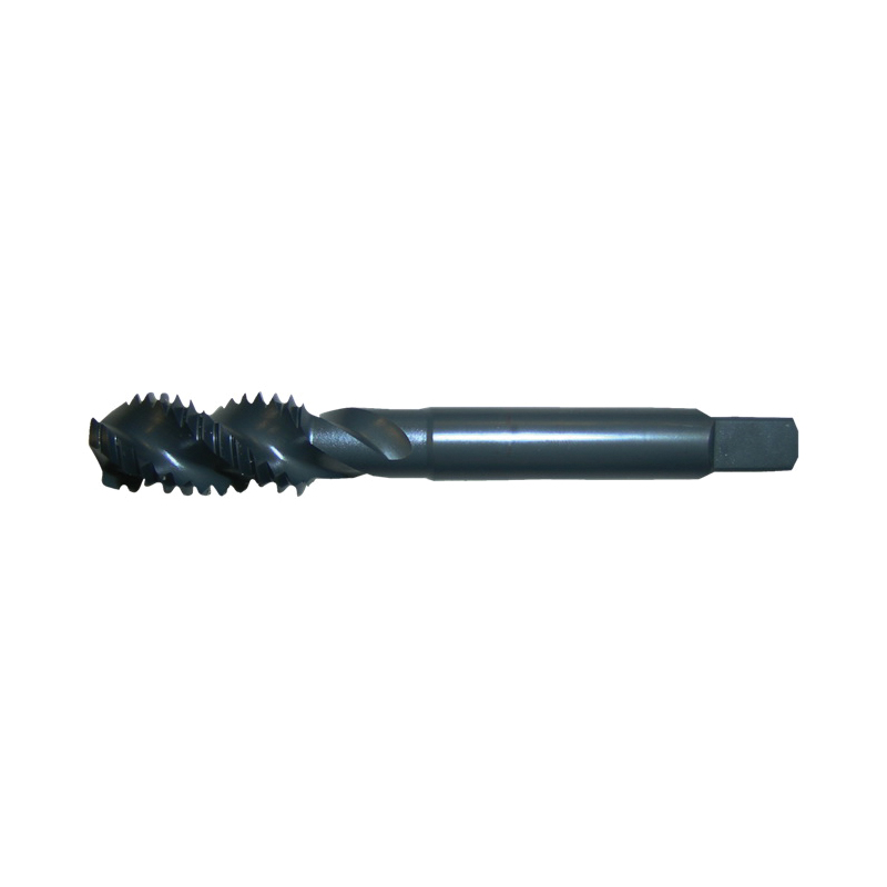 Greenfield Threading Vermont Tap and Die® 282062 SFHD General Purpose Heavy Duty Spiral Flute Machine Tap, Right Hand Cutting, #10-24 Thread, H3 Thread Limit, Plug Chamfer, Right Hand Flute Direction, 3 Flutes, Oxide Treated, HSS