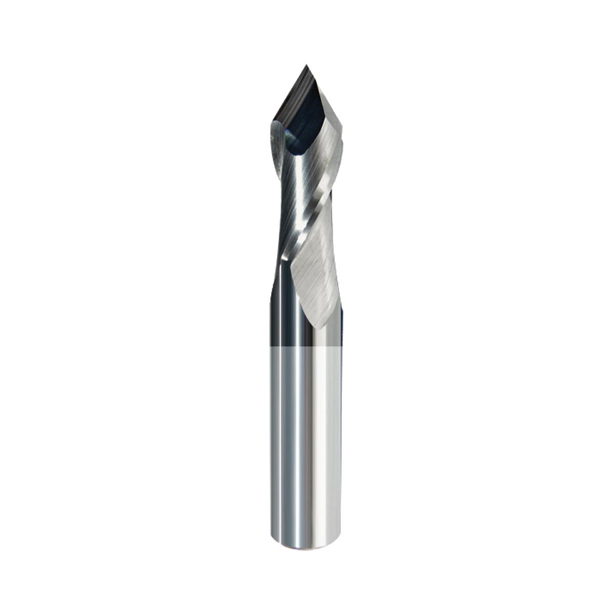 GWS Tool Group 208-010125 207 30° Helix General Purpose Drill Mill, 1/8 in Dia, 90 deg Point Angle, (2) Flutes, 1/2 in Length of Cut, 1/8 in Dia Shank, 1-1/2 in OAL, AlTiN