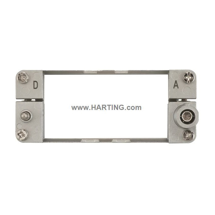 HARTING® 09 14 016 0303 Han-Modular® Female/Male Retaining Hinged Frame, 16B, For Use With 4 Module, Die Cast Zinc