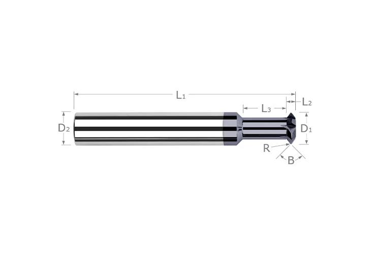 SHANK CUTTER CD: 0.0620 R: 0.0050