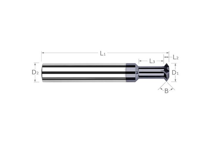 DAC CYLINDRICAL SHANK 90DEG 0.188IN