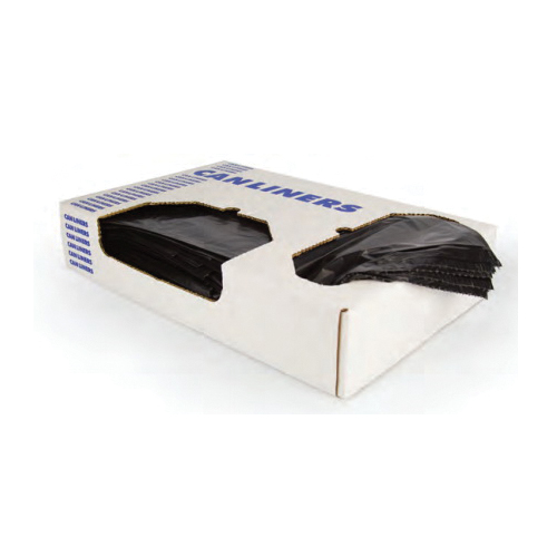 Heritage Bag® X-Liner X8046SK Trash Can Liner, 40 to 45 gal Capacity, 40 in L x 46 in W, Reprocessed Polyethylene Resin, Black