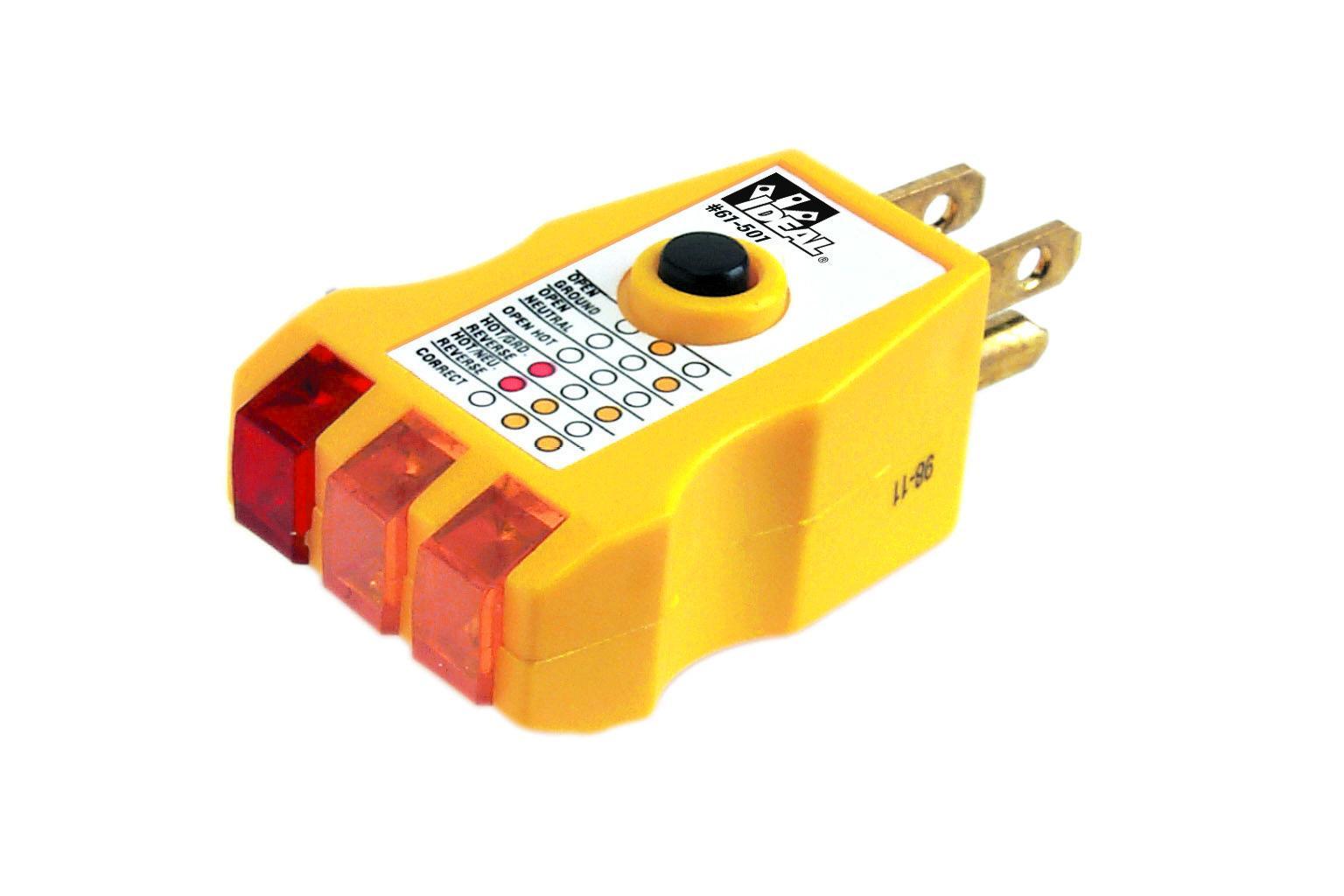 IDEAL® 61-501 GFI Receptacle Tester, 120 V AC