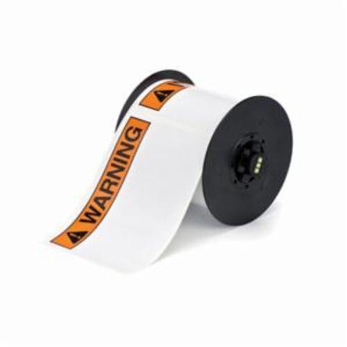 LABEL 4IN 6IN ANSI WRN BK/ORN ON WHT B30