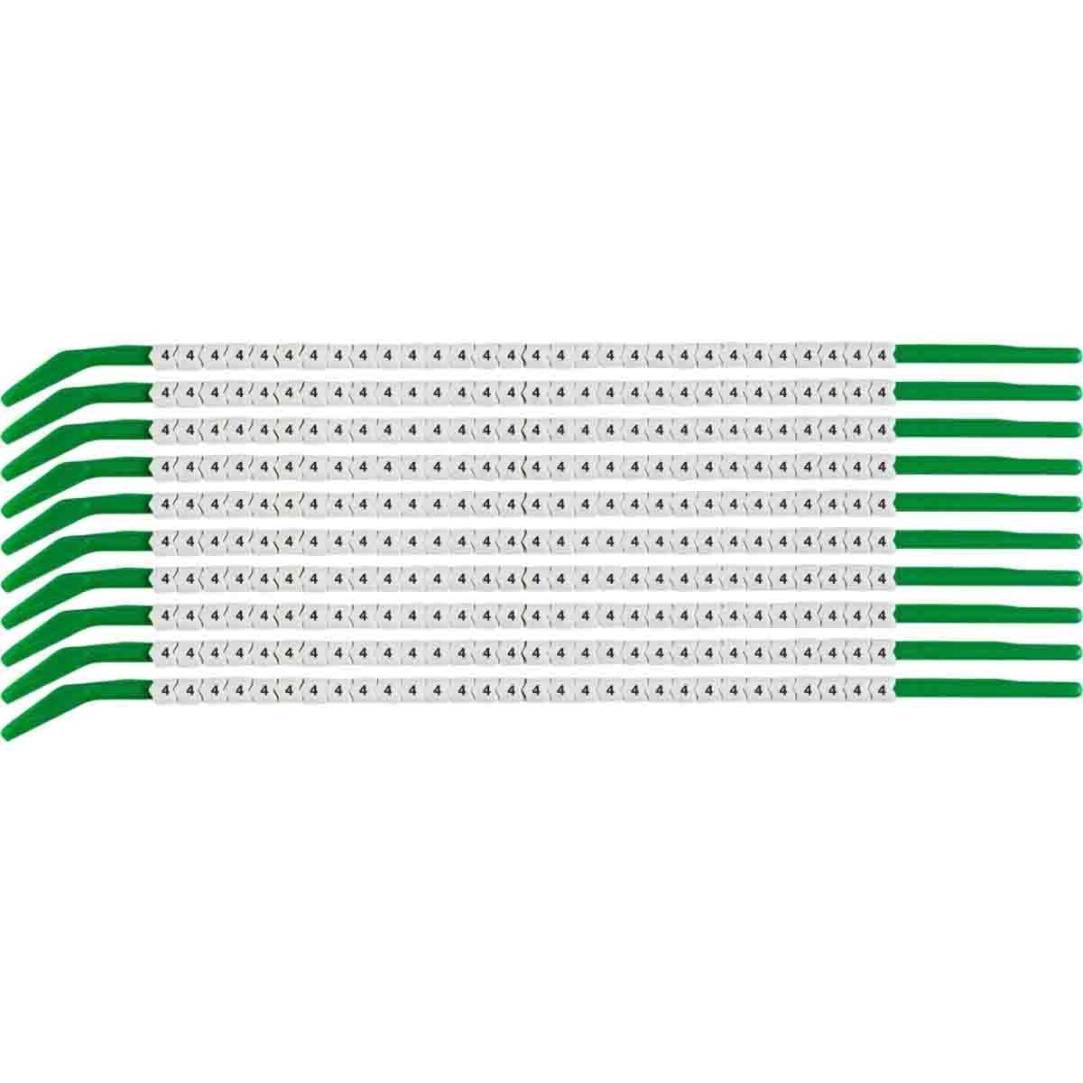 MARKER W 0.098 TO 0.11IN 4 BK ON WHT WHT