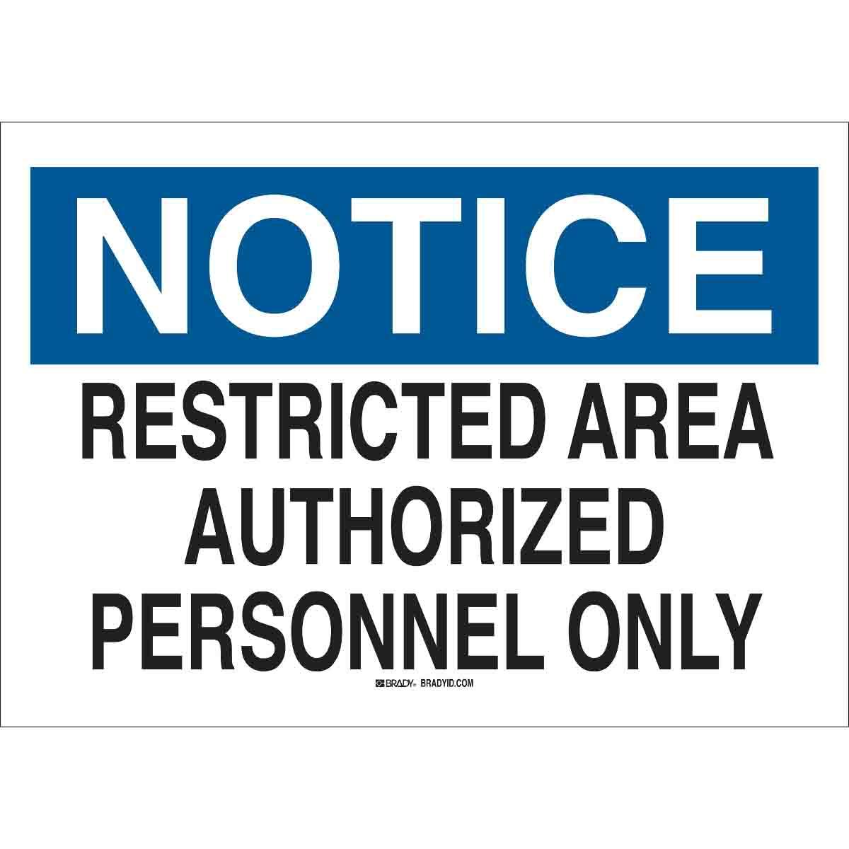 SIGN ADMITTANCE 7IN 10IN BK/BL ON WHT