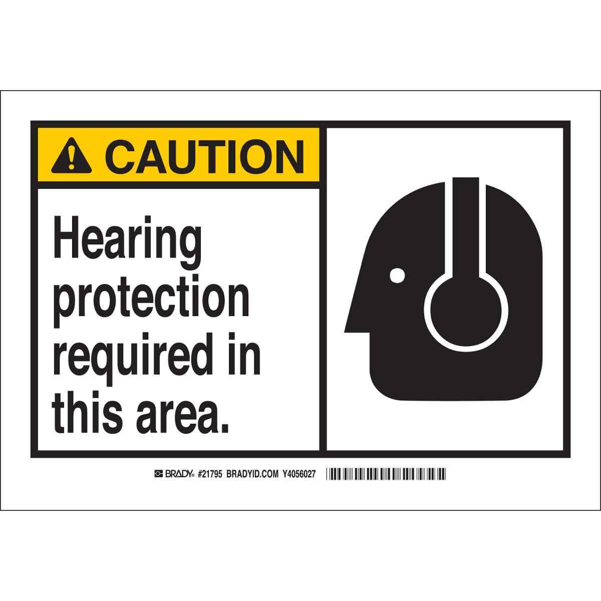 SIGN CAUT LAMINATED RECT 7IN 10IN