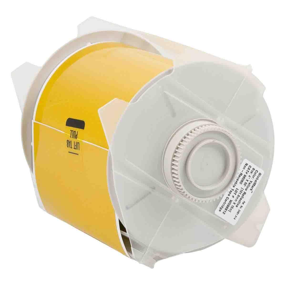 TAPE VINYL 4IN YEL B-595 VINYL ACRYL