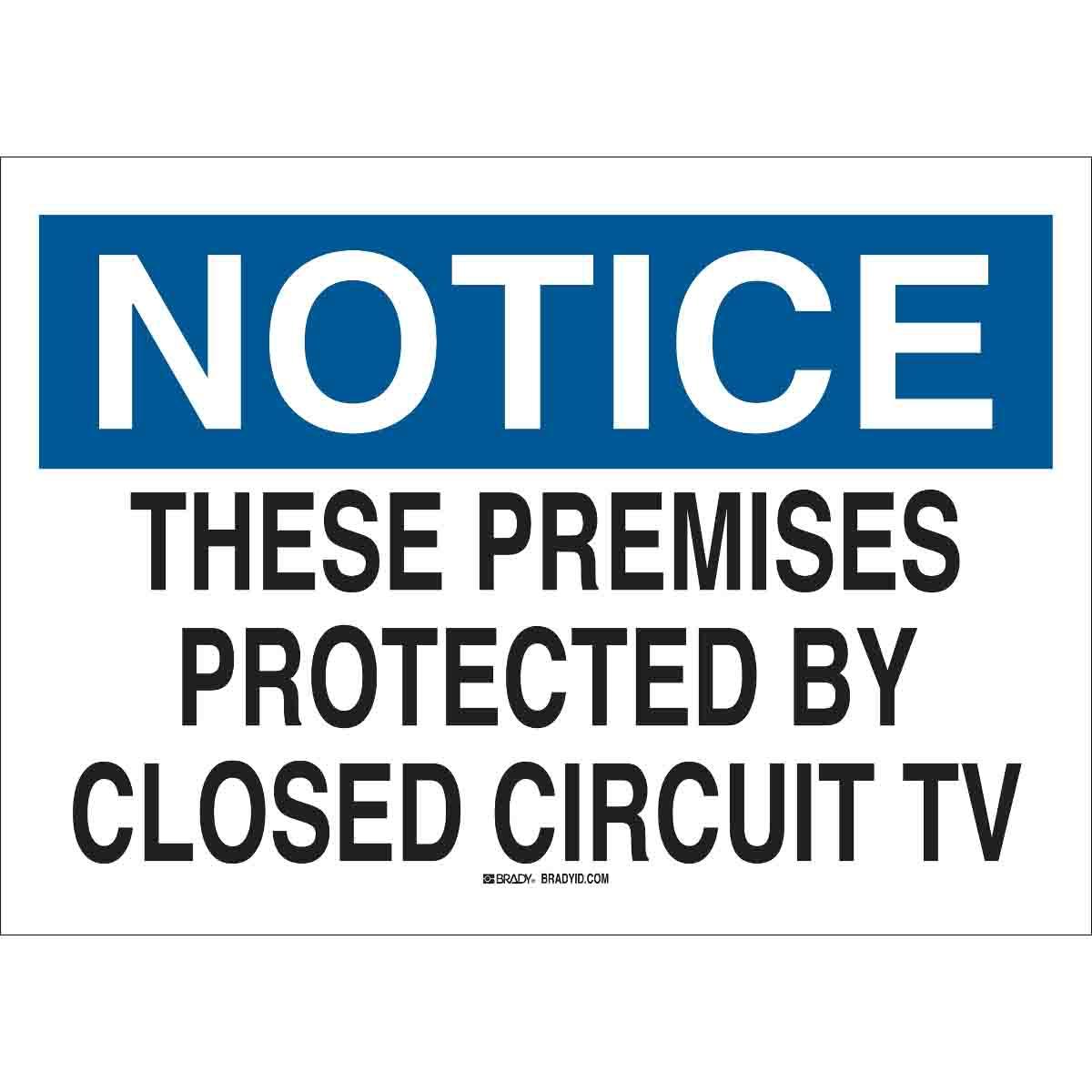 SIGN ADMITTANCE NOTICE 10IN 14IN SURF