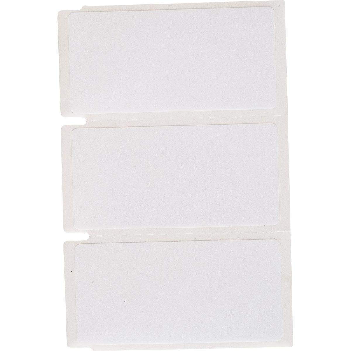 LABEL COMPONENT 1-1/2IN 3/4IN CLEAR/WHT