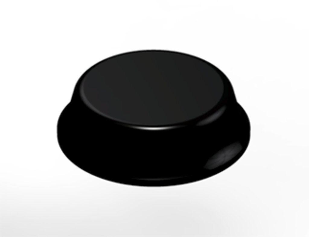 PROT BUMPER CYLINDRICAL FLATTOP BLACK
