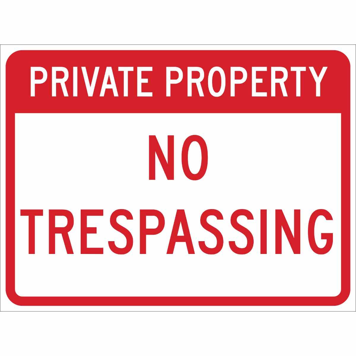 SIGN CTRL TRFC PRIVATE PROP 18IN 24IN