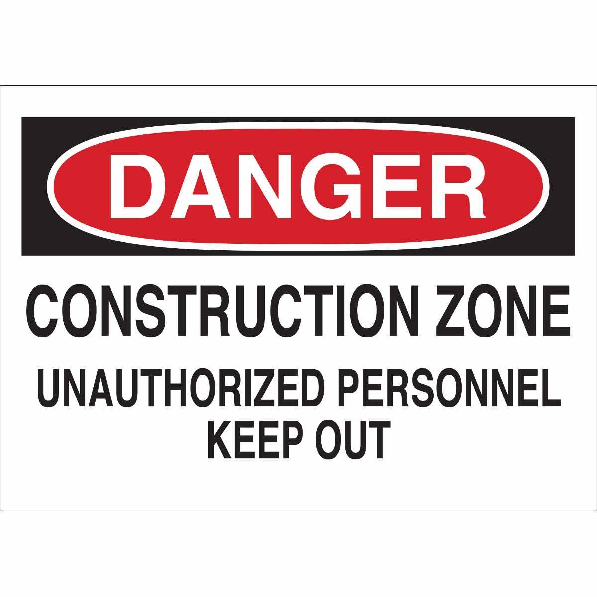 SIGN CONSTRUCTION ROAD TEXT COR HOLE