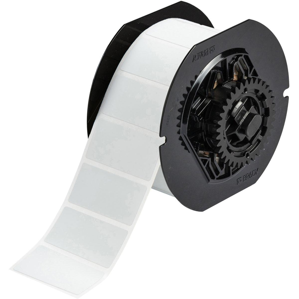 LABEL PTR 1IN 2IN BLK LT GRA RECT BBP33
