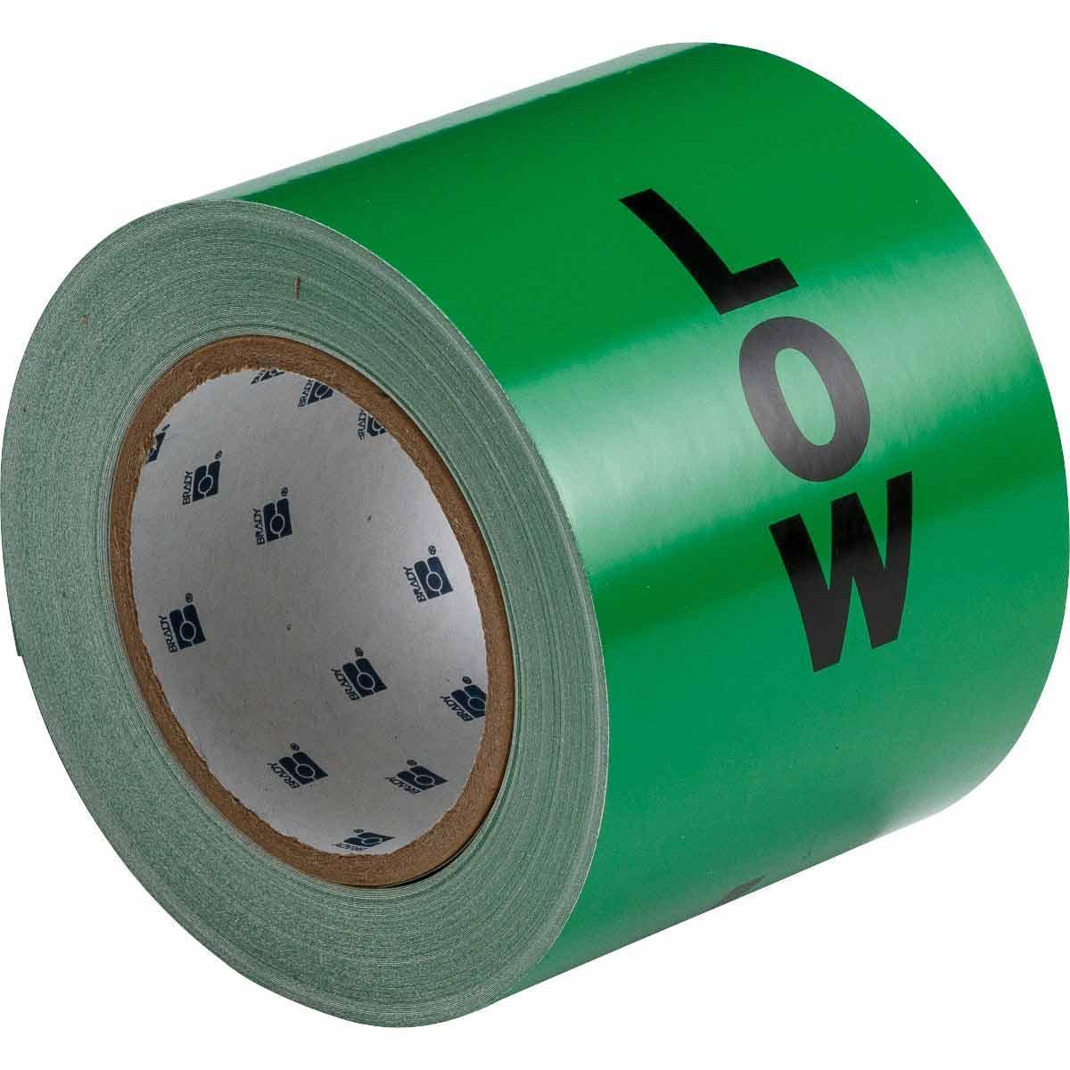 TAPE MARKING PIPE BK ON GRN 30YD 4IN