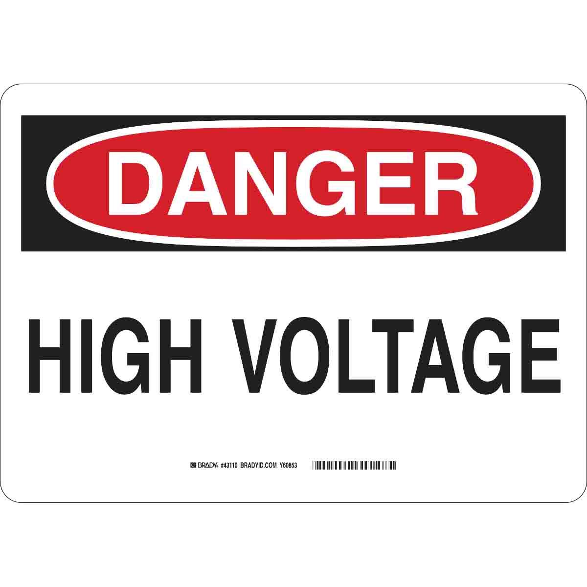 SIGN ADMITTANCE DANGER 7IN 10IN B-555 AL