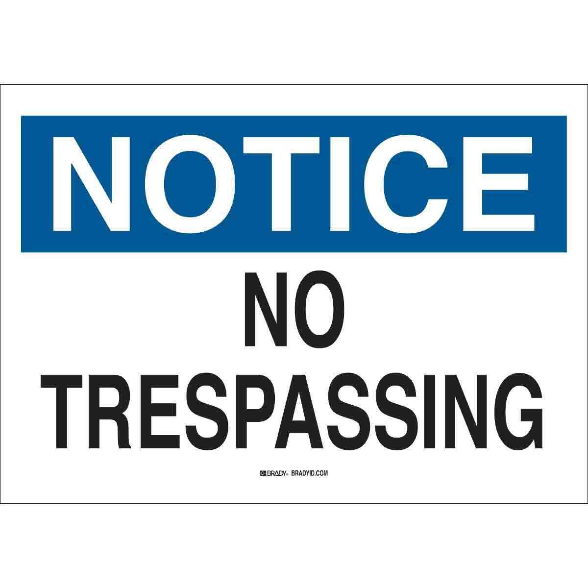 SIGN ADMITTANCE NOTICE 7IN 10IN SURF