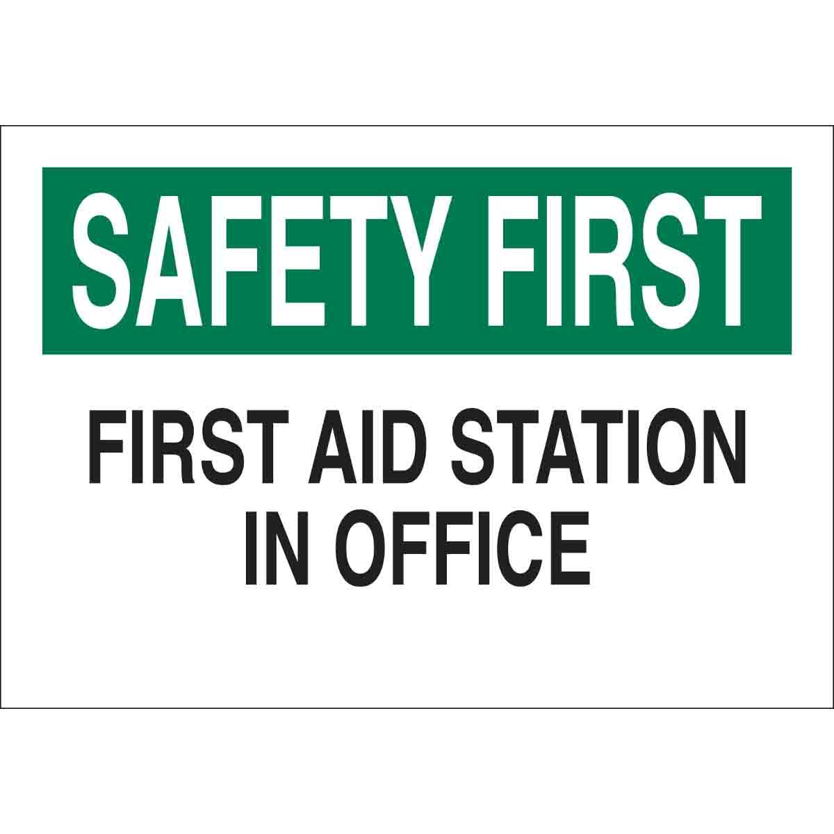 SIGN AID FIRST SAF FIRST 10IN 14IN SURF