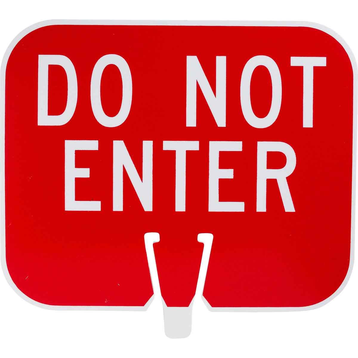 SIGN CONE TRFC TEXT PLSTC 10-1/2IN