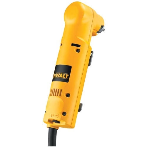 DeWALT® DW160V Heavy Duty Right Angle Drill, 3/8 in Chuck Keyed Chuck, 0 to 1200 rpm No-Load, 10-1/4 in OAL, 120 VAC, 4 A