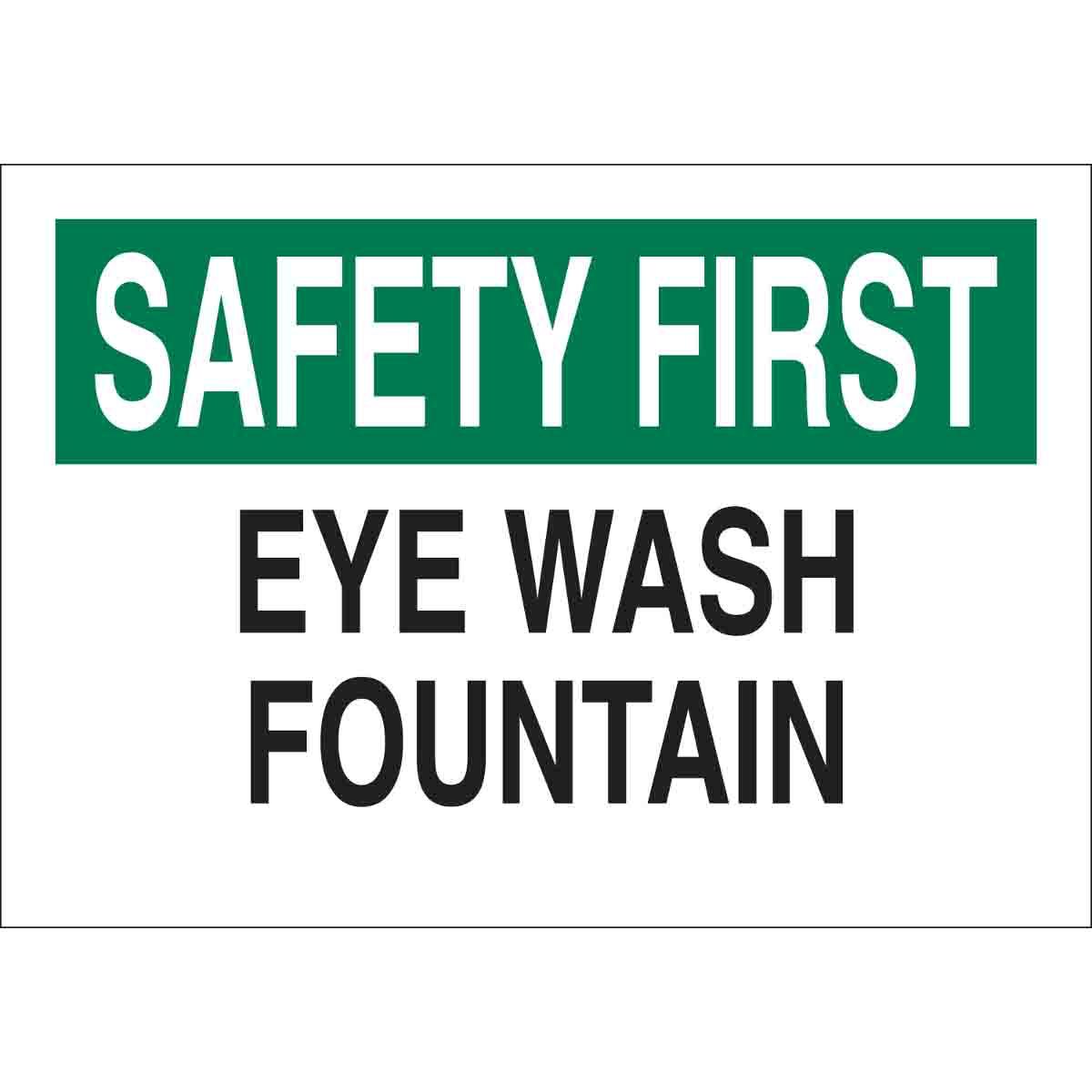 SIGN AID FIRST SAF FIRST 10IN 14IN SURF