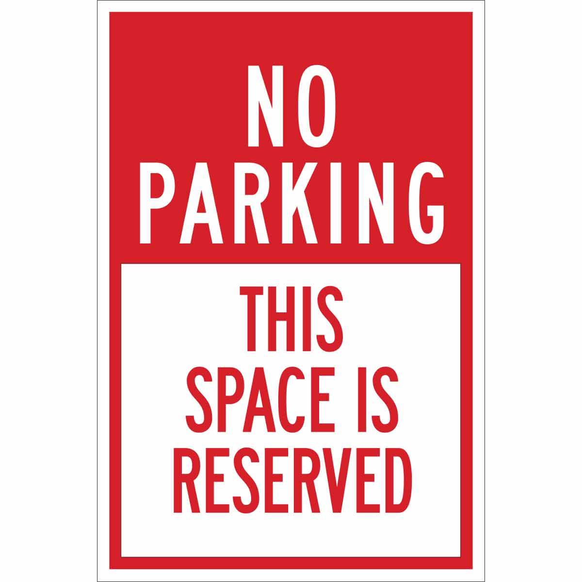 SIGN CTRL TRFC NO PRKG TEXT B-401 PLSTC