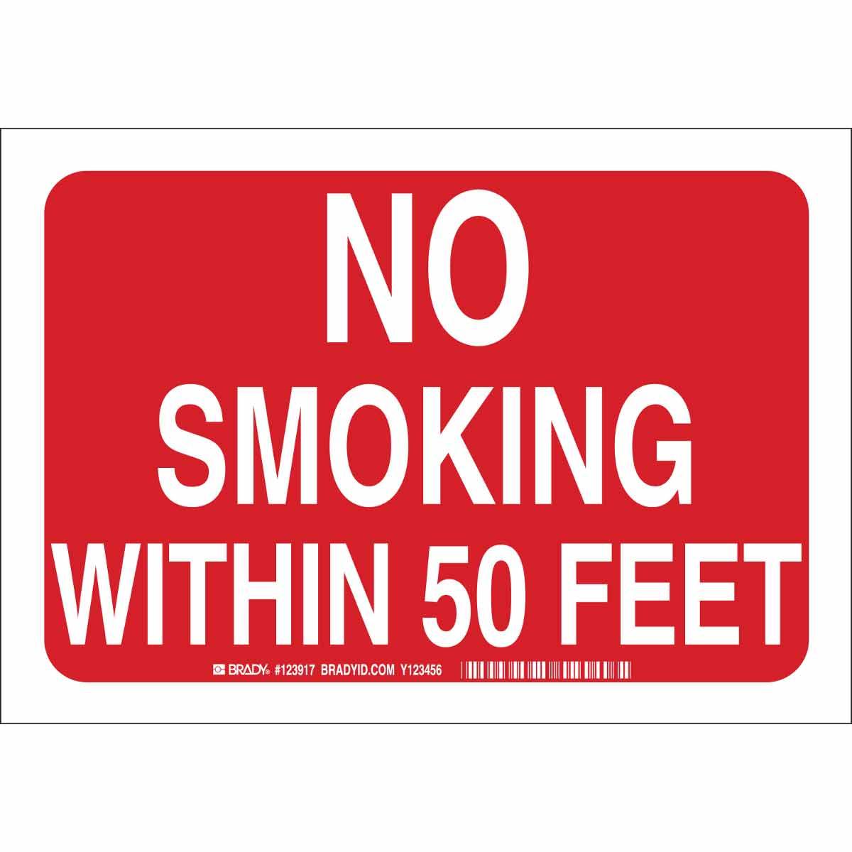 SIGN SMOKING NO NO HDR 10IN 14IN AL SURF
